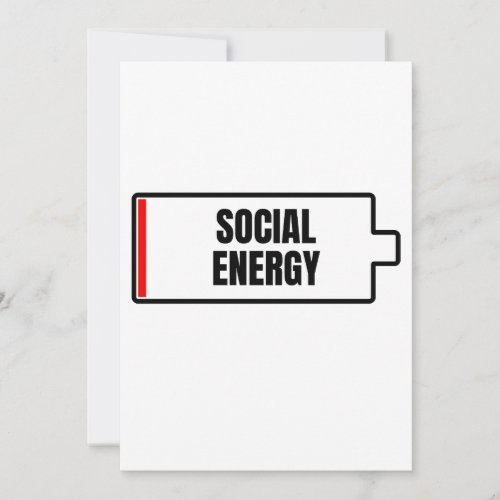 Social Battery Social Energy Introvert  Invitation