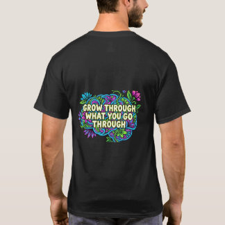 Social Battery Zero Introvert Cat Front Brain Back T-Shirt