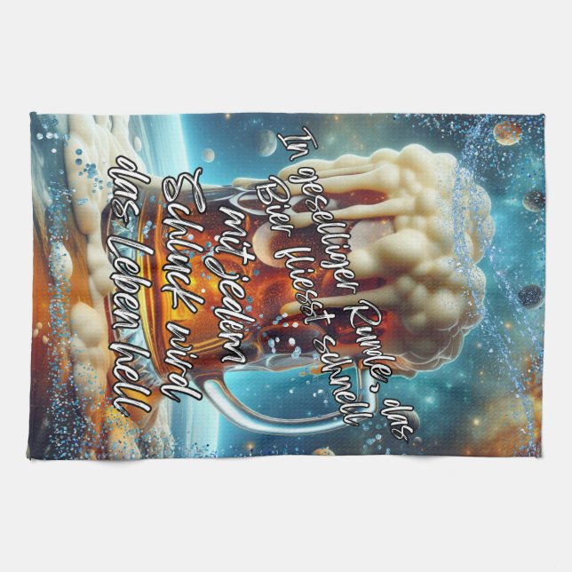 social beer kitchen towel (Horizontal)