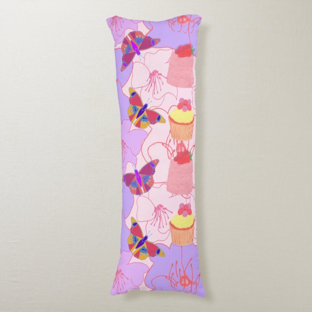 Social Butterflies Body Cushion (Front Vertical)