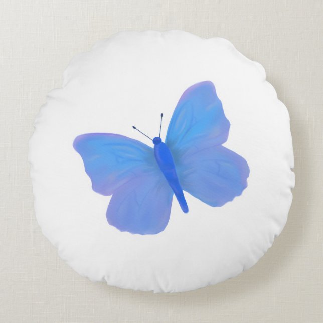 Social Butterfly! Round Pillow (Front)