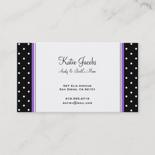 Customizable Social Calling Cards Business Card Template