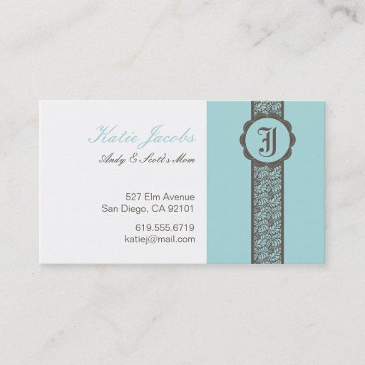 Customizable Social Calling Cards Business Card Template