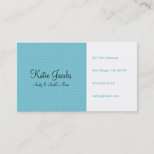 Customizable Social Calling Cards Business Card Template