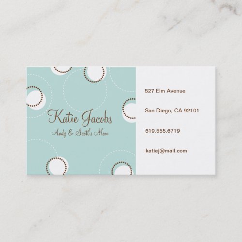 Social Calling Cards Business Card