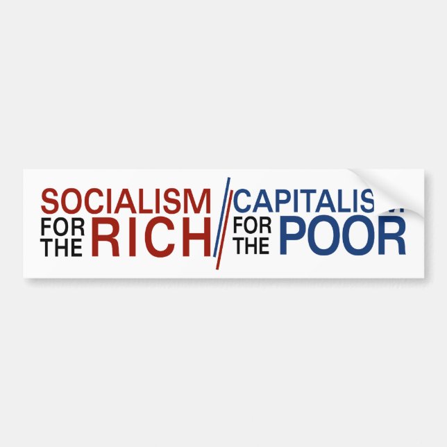 Social Capital Bailout Bumper Sticker (Front)