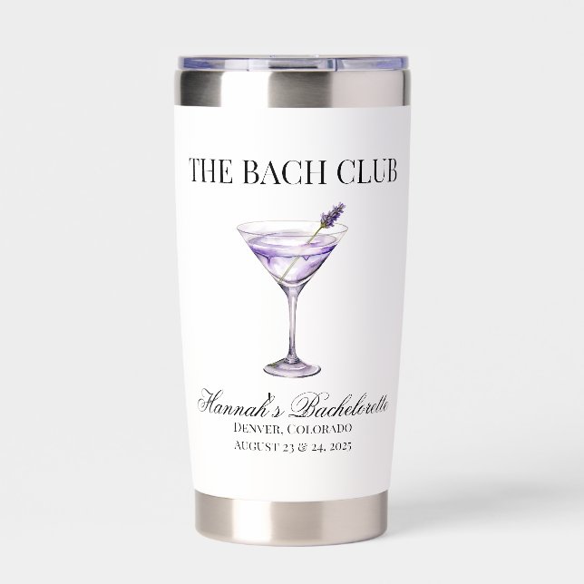 Social Club Lavender Cocktail The Bach Girls Trip Insulated Tumbler (Front)