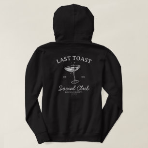 Social Club Modern Bachelorette Party Merch Hoodie