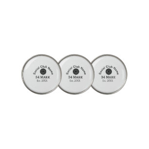 Social club name add team player name date year ma golf ball marker
