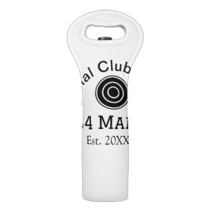 Social club name add team player name date year ma wine bag