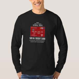 Social Credit Score Good Bad Travel System Obedien T-Shirt