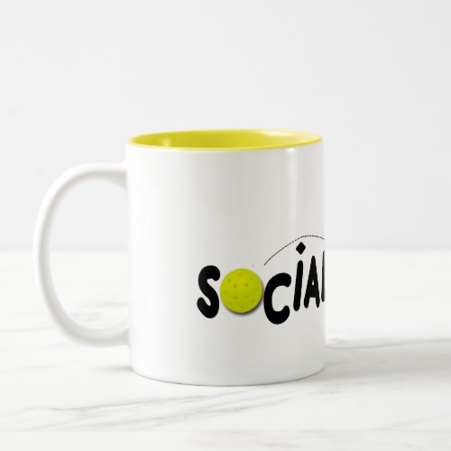 Social Dinker pickleball Two_Tone Coffee Mug