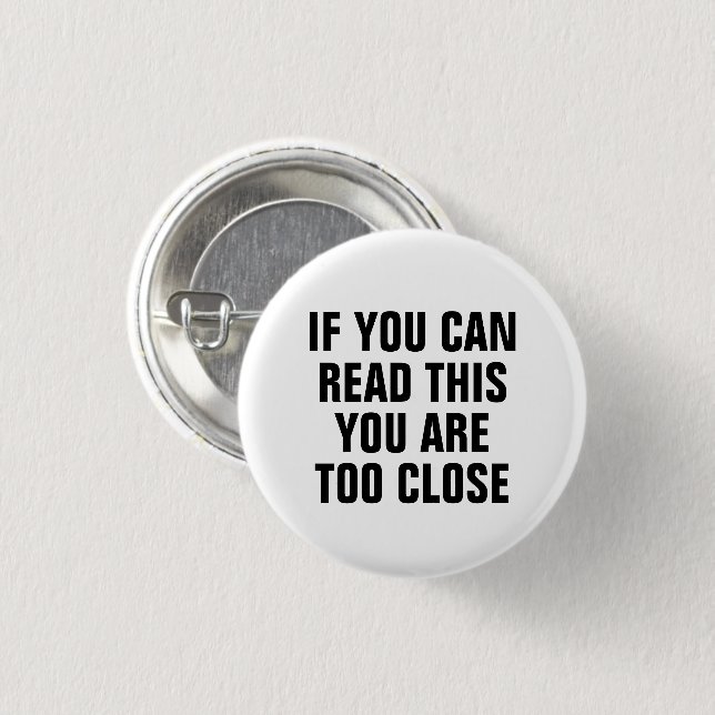 Social Distance Button (Front & Back)