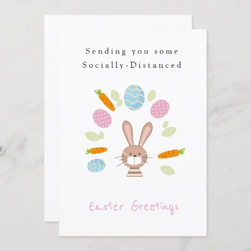 Social Distance Easter Quarantine Easter Card