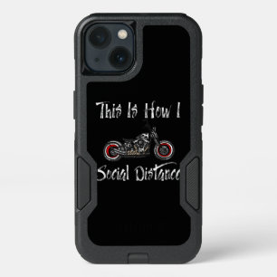Social Distance Motorcycle Biker Riding iPhone 13 Case