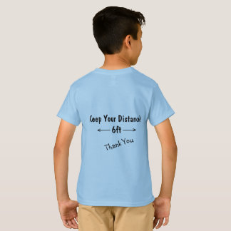 Social Distance Personalized Front Thank You Back T-Shirt