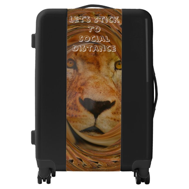 Social Distance Safe Travel destination Luggage (Front)