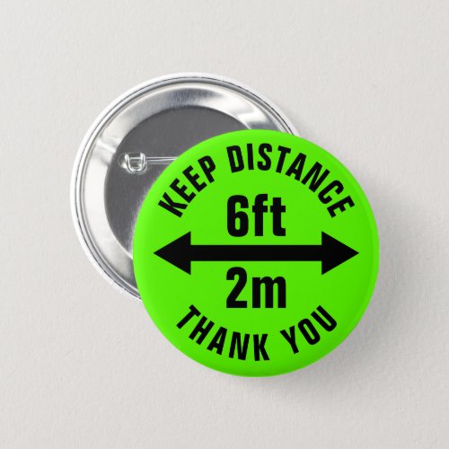 Social Distance Sign Covid19 Corona Virus security Button