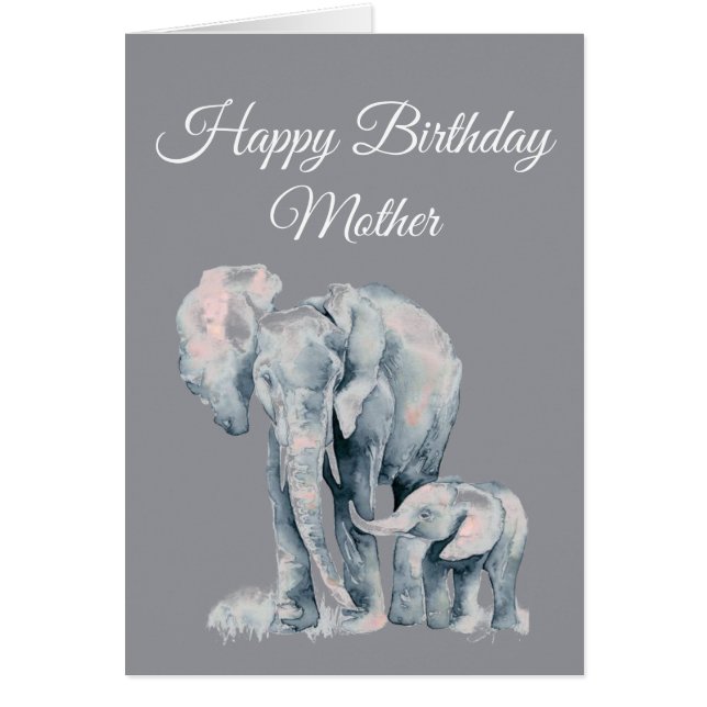 Social Distancing Birthday Mother Love Elephants (Front)