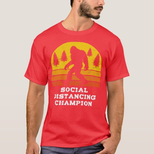 Social Distancing Champion Funny T_Shirt