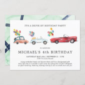 Social Distancing Drive-By Birthday Invitation (Front/Back)