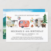 Social Distancing Drive-By Birthday Invitation (Front/Back)
