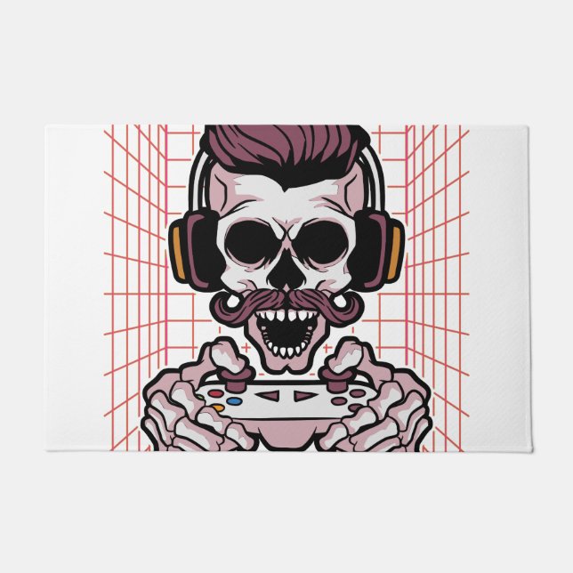 Social distancing expert gaming design doormat (Front)