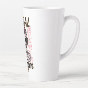Social distancing expert gaming design latte mug