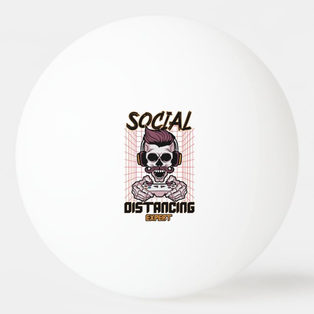 Social distancing expert gaming design ping pong ball (Front)