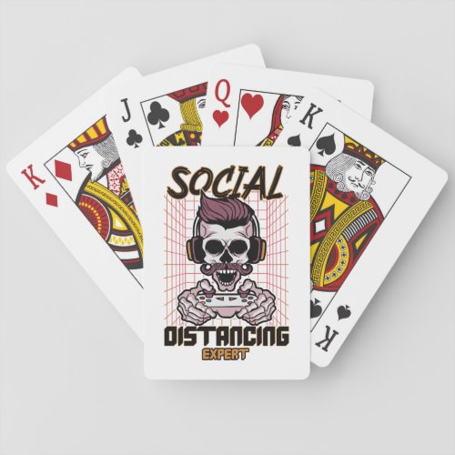 Social distancing expert gaming design playing cards