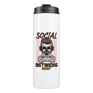 Social distancing expert gaming design thermal tumbler