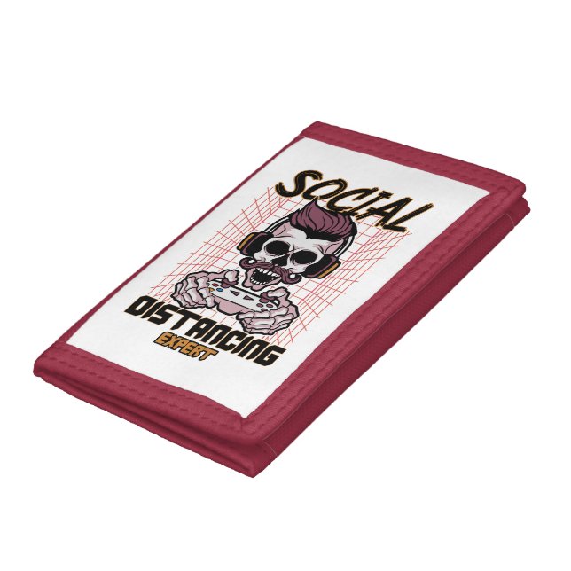 Social distancing expert gaming design trifold wallet (Bottom)