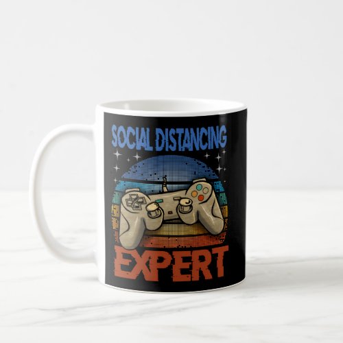 Social Distancing Expert Gaming Video Gamer Coffee Mug