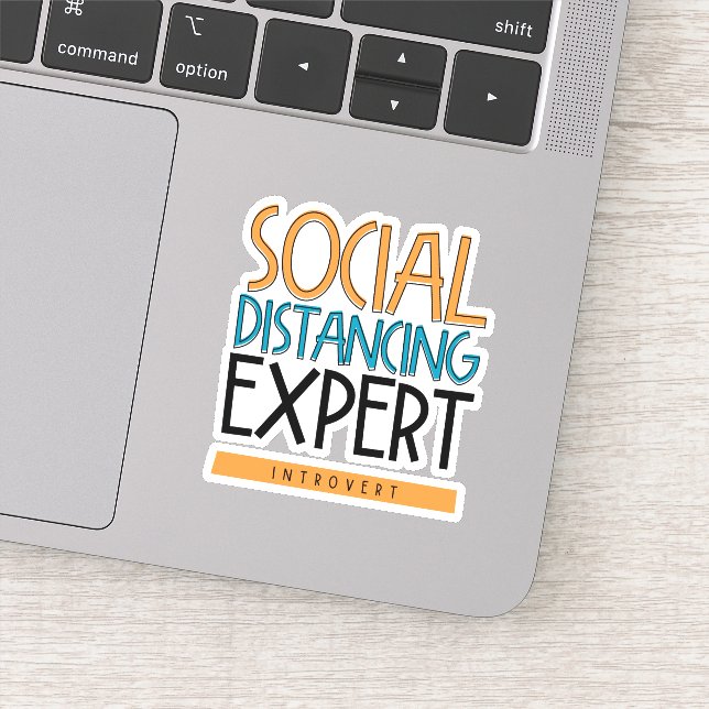Social Distancing Expert Introvert Sticker (Detail)