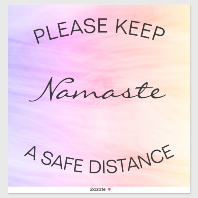 Social Distancing Floor Sticker Pastel (Sheet)