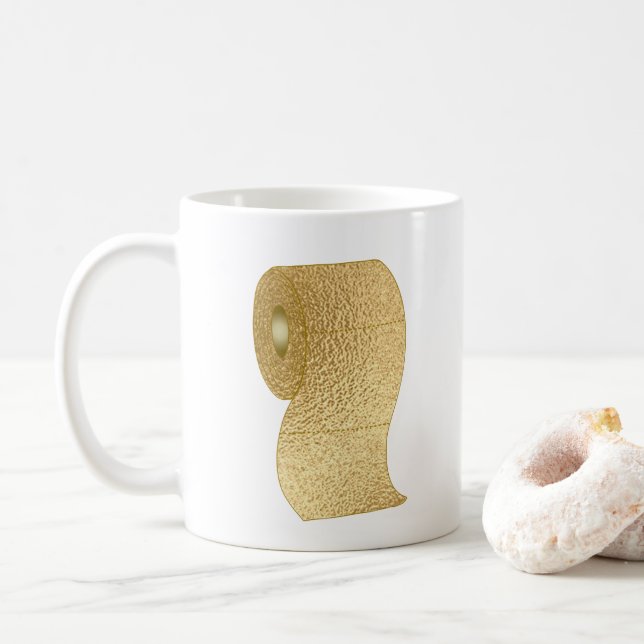 Social Distancing Funny Toilet Paper Coffee Mug (With Donut)