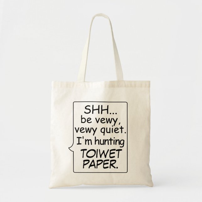 Social Distancing Funny Toilet Toiwet Paper Tote Bag (Front)