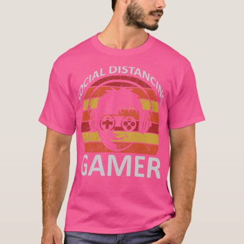 Social Distancing Gamer T_Shirt