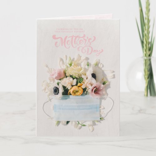 Social Distancing Mothers Day Bouquet Card