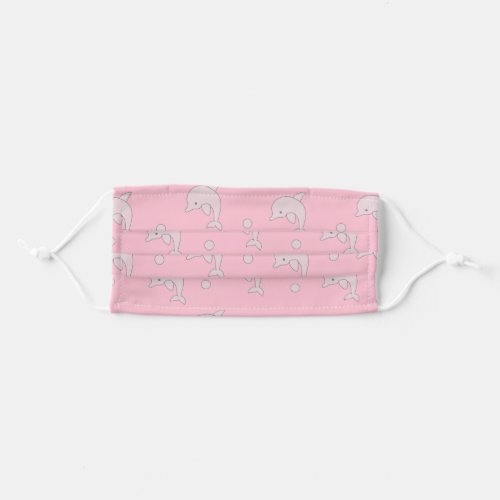 Social Distancing Pink Dolphins Adult Cloth Face Mask