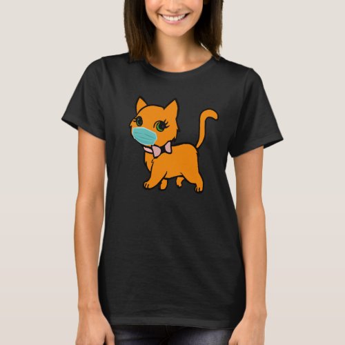 social distancing quarantine love home funny cat T_Shirt