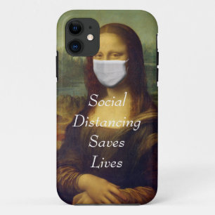 social distancing saves lives iPhone 11 case