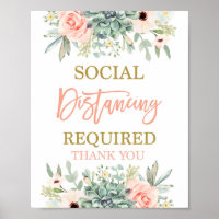 Social Distancing sign