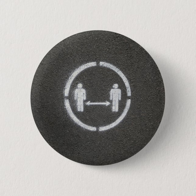 Social distancing sign button (Front)