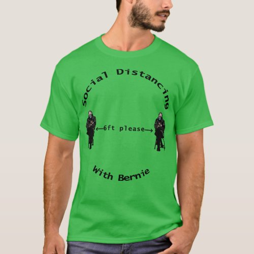 Social Distancing with  Sanders Mittens T_Shirt