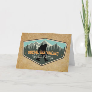 Social Distancing World Champ Big Foot Card