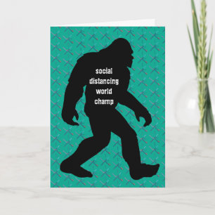 Social Distancing World Champ Big Foot PDX Carpet Card