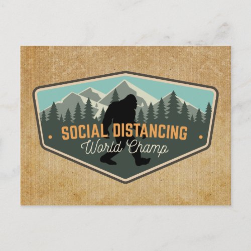 Social Distancing World Champ Post Card
