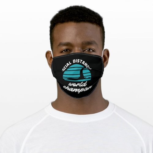 Social Distancing World Champion Adult Cloth Face Mask