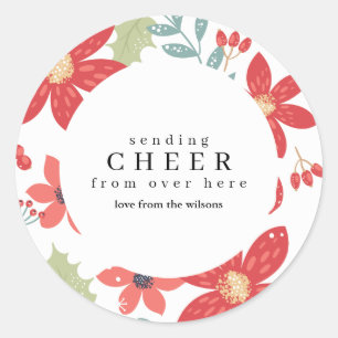 Social Distnacing Holiday Stickers